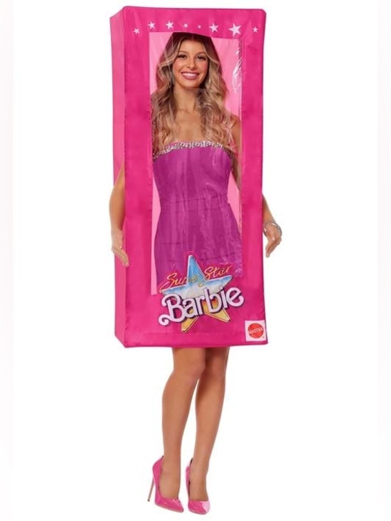 Barbie Other - Barbie Doll Box Costume - Adult OS Bright Pink